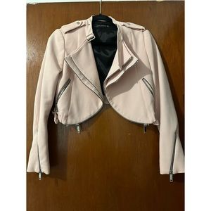 Zara cropped moto jacket